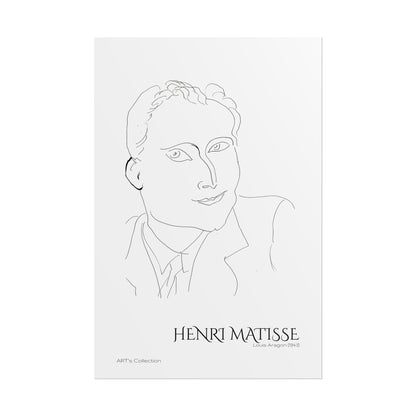 Louis Aragon (1943) by Henri Matisse / Affiche imprimée - Série ART's Collection