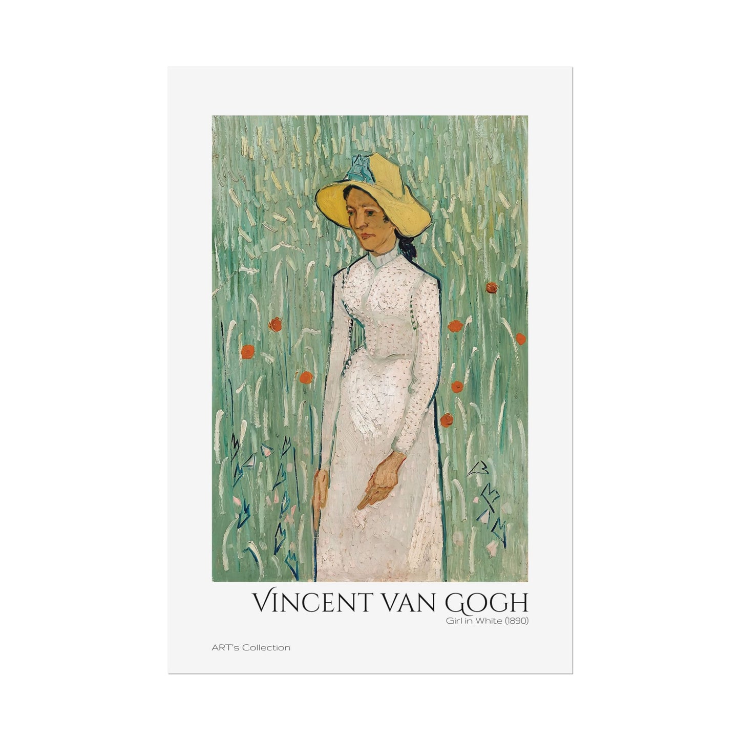 Girl in White (1890) by Vincent van Gogh / Affiche imprimée - Série ART's Collection