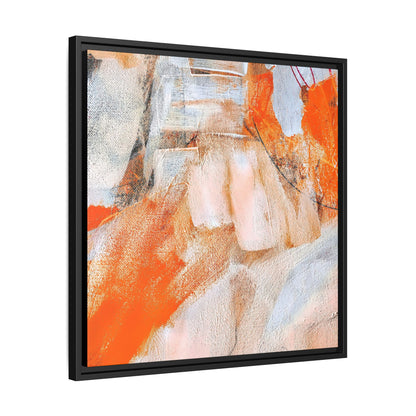 Tableau Intemporel Mandarine "Série Sign Collections" / Toile encadrée sur caisse américaine