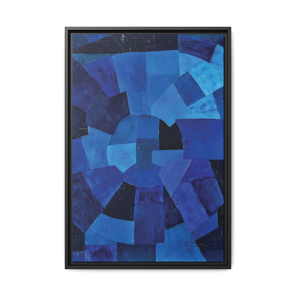 Komposition in Blau (1931) by Otto Freundlich / Toile encadrée sur caisse américaine