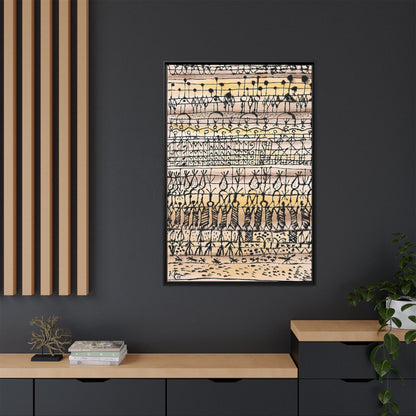 ERA Cooling in a Garden of the Torrid Zone (1923) by Paul Klee / Toile encadrée sur caisse américaine