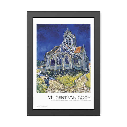 The Church in Auvers-sur-Oise, View from the Chevet (1890)  by Vincent Van Gogh / Affiche Encadrée série ART's Collection