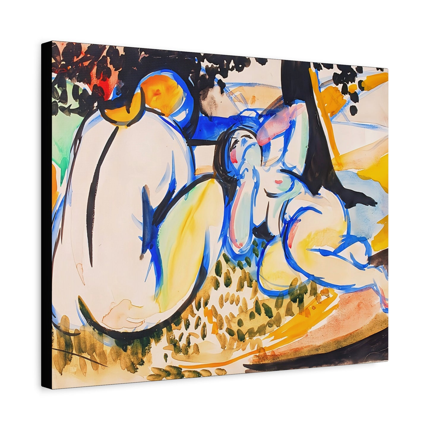 Nudes (1915-1918) by Henry Lyman Saÿen  / Reproduction Fine Art sur Toile / Flanc Large Epaisseur 3.2 cm - 1.25 inch