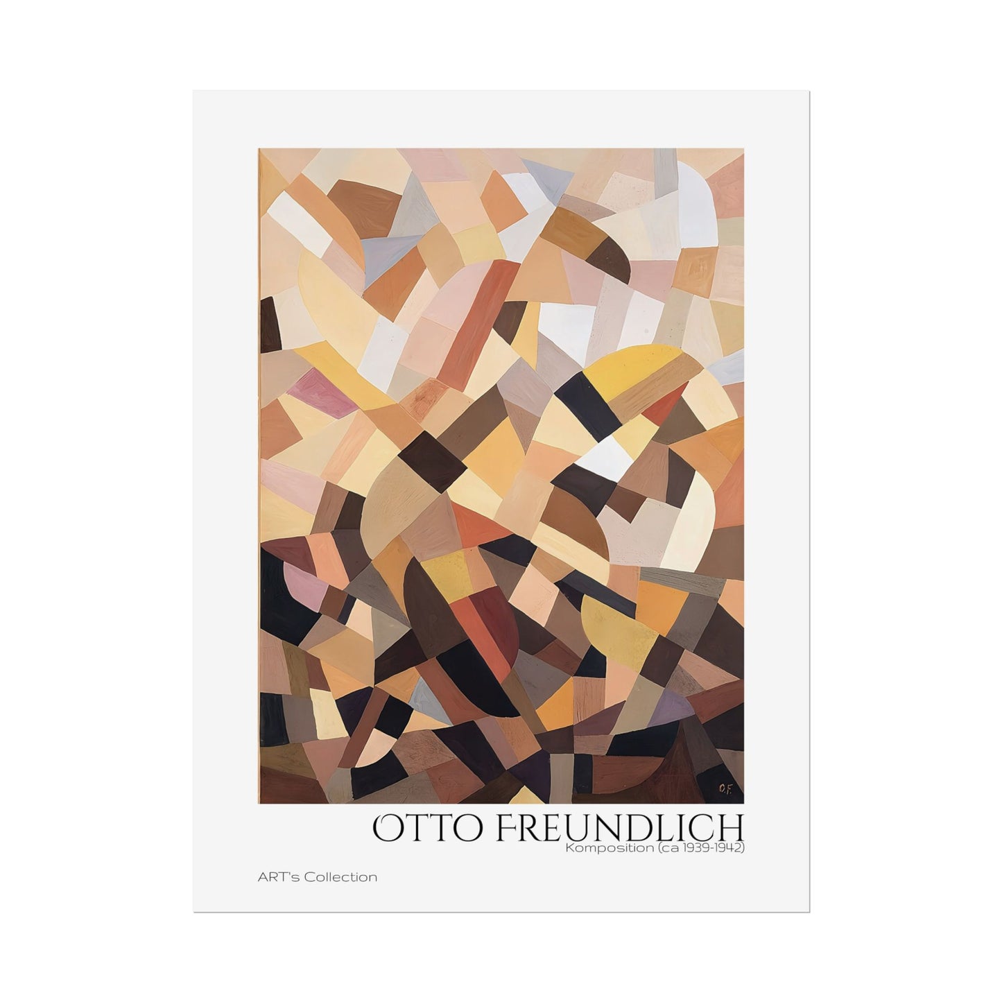 Komposition (ca 1939-1942) by Otto Freundlich / Affiche imprimée - Série ART's Collection