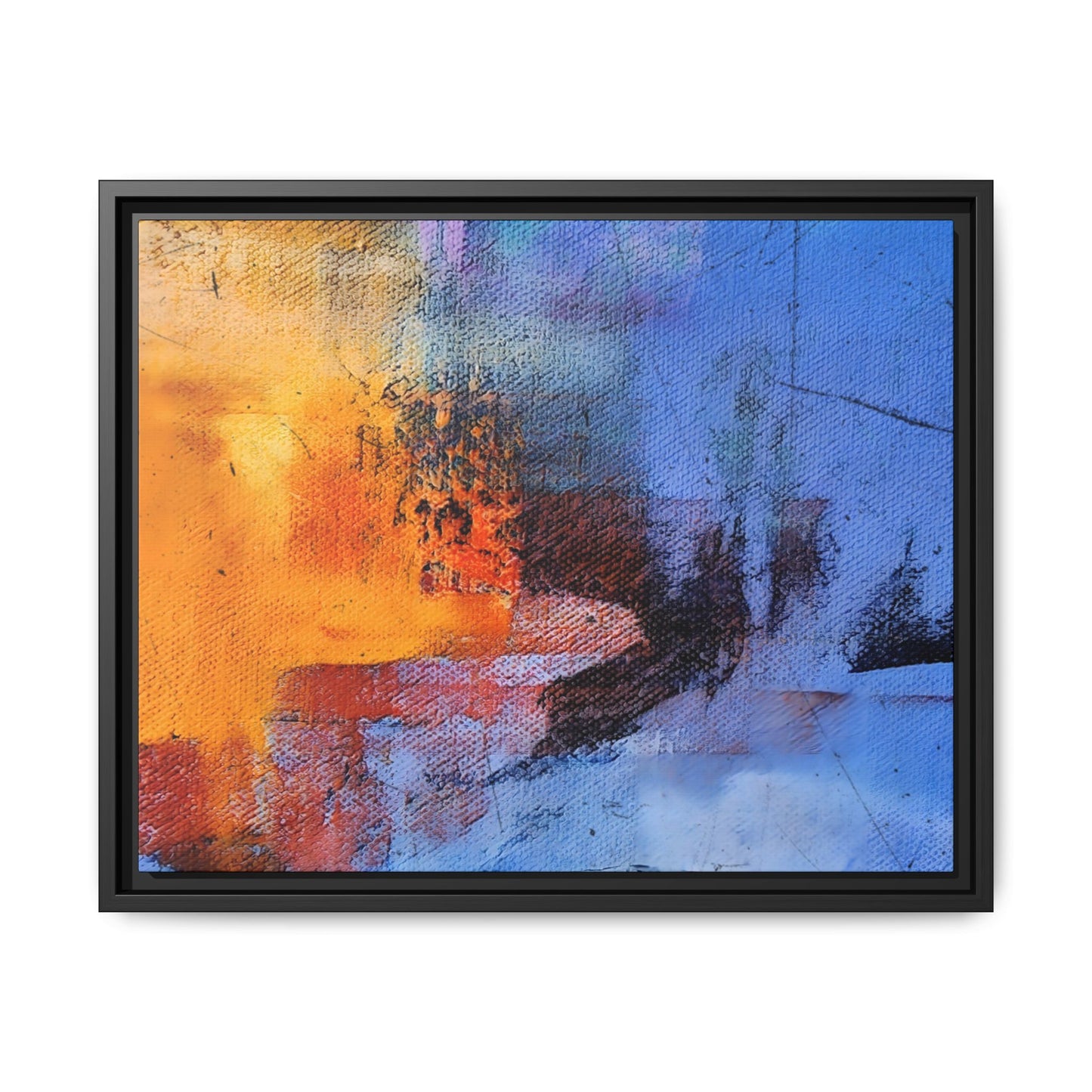 Tableau Graphic Saphir "Série Sign Collections" / Toile encadrée sur caisse américaine