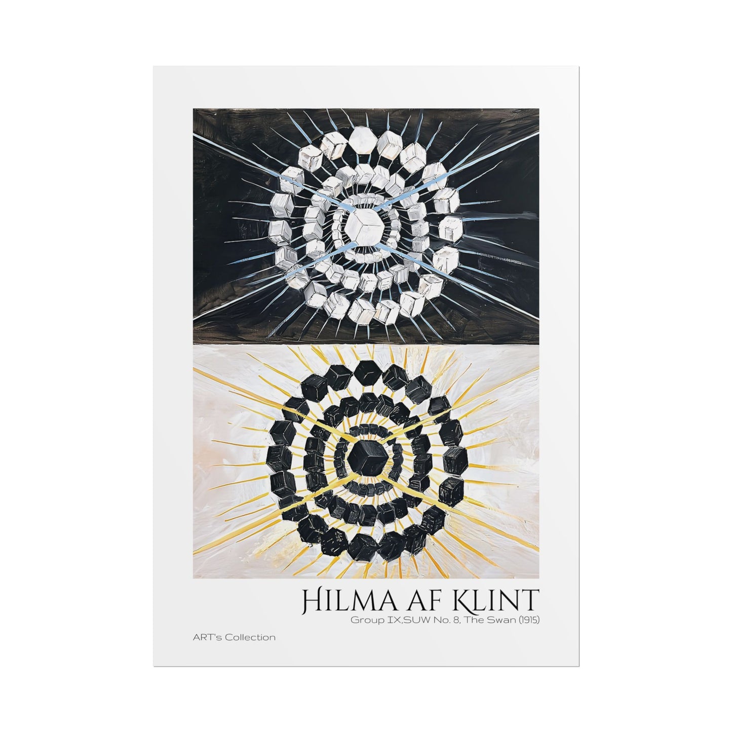 Group IX,SUW No. 8, The Swan (1915) by Hilma af Klint  / Affiche imprimée - Série ART's Collection