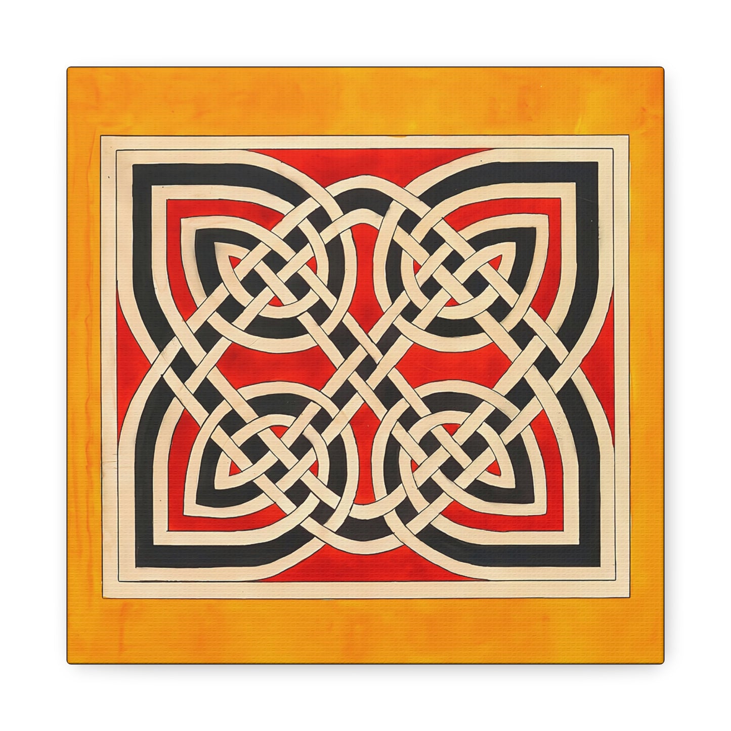 Celtic Ornament (ca 1900) by Elizabeth A. Nedwill  / Reproduction Fine Art sur Toile / Flanc Large Epaisseur 3.2 cm - 1.25 inch