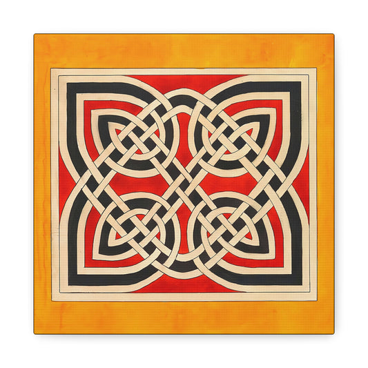 Celtic Ornament (ca 1900) by Elizabeth A. Nedwill  / Reproduction Fine Art sur Toile / Flanc Large Epaisseur 3.2 cm - 1.25 inch