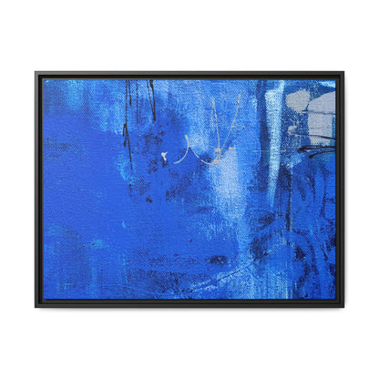 Tableau Beaux Arts Bleu Intense "Série Sign Collections" / Toile encadrée sur caisse américaine