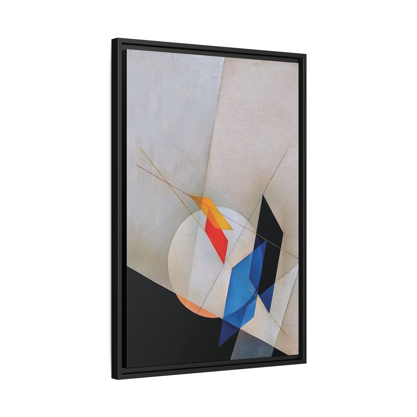 A 18 (1927) by László Moholy-Nagy  / Toile encadrée sur caisse américaine