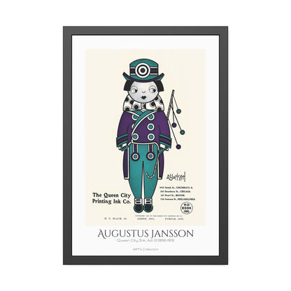 Queen City Ink, Ad. 01 (1890-1913) by Augustus Jansson  / Affiche Encadrée série ART's Collection