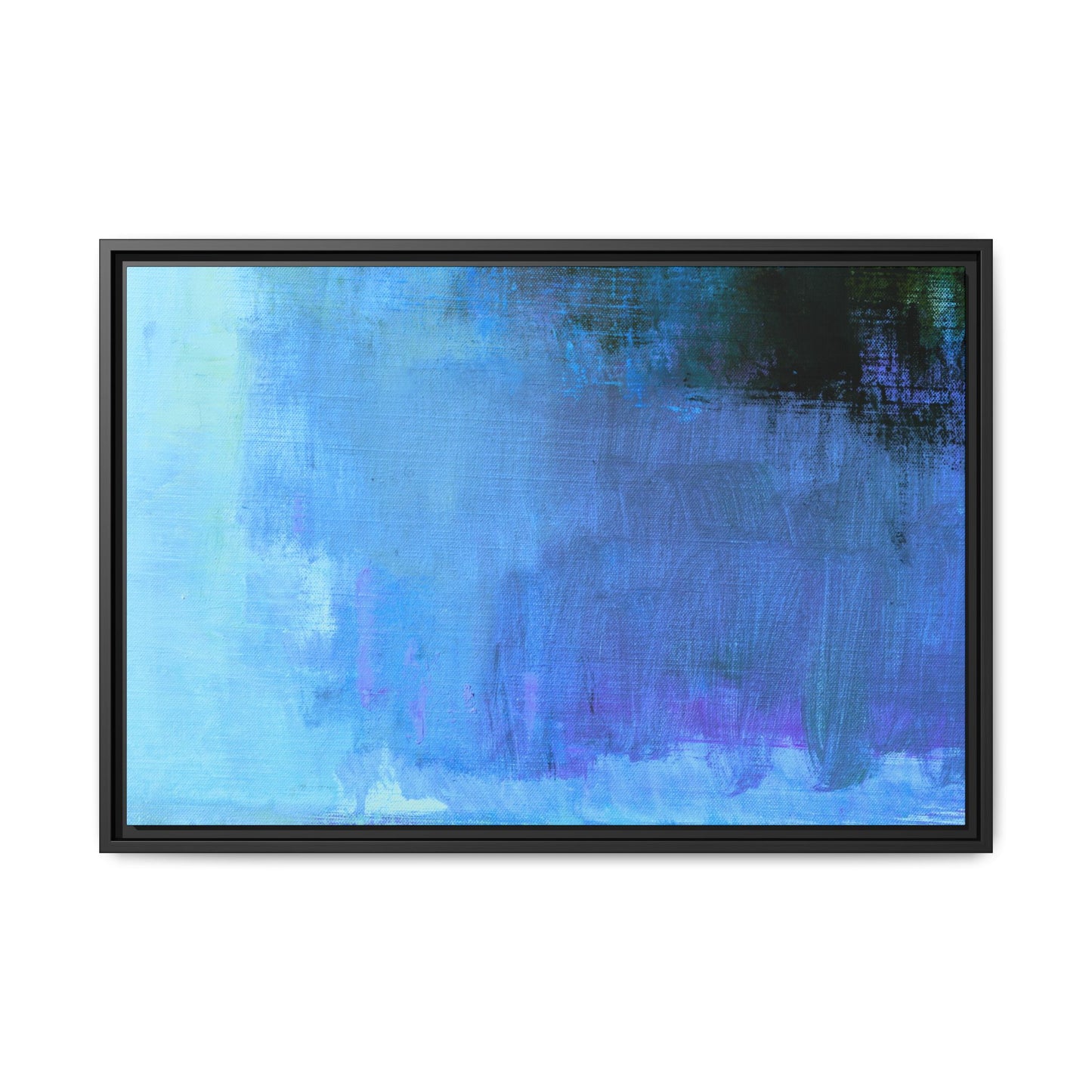 Tableau Contemporain Azuréen "Série Sign Collections" / Toile encadrée sur caisse américaine