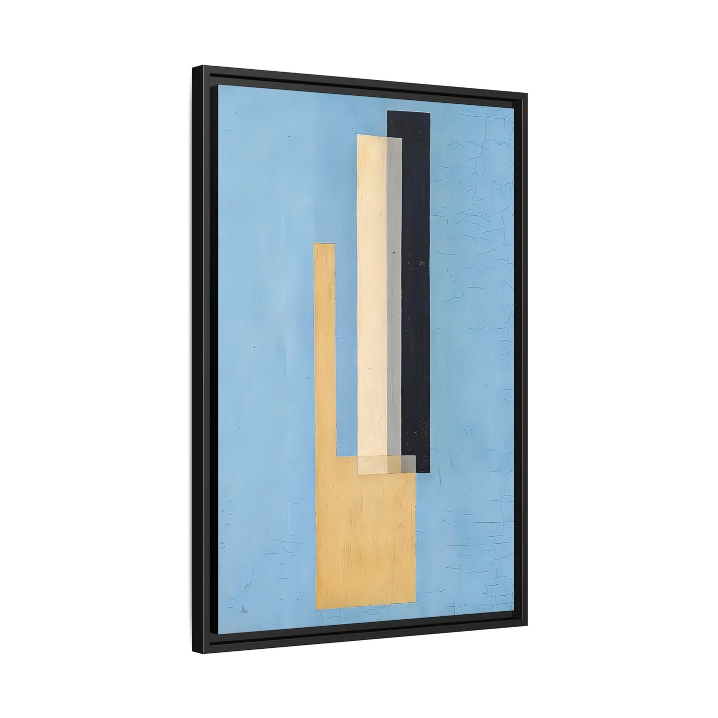 Konstruktion (circa 1920-22)  by László Moholy-Nagy  / Toile encadrée sur caisse américaine