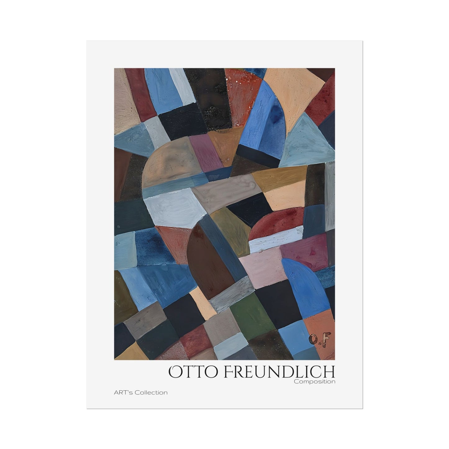 Composition by Otto Freundlich / Affiche imprimée - Série ART's Collection