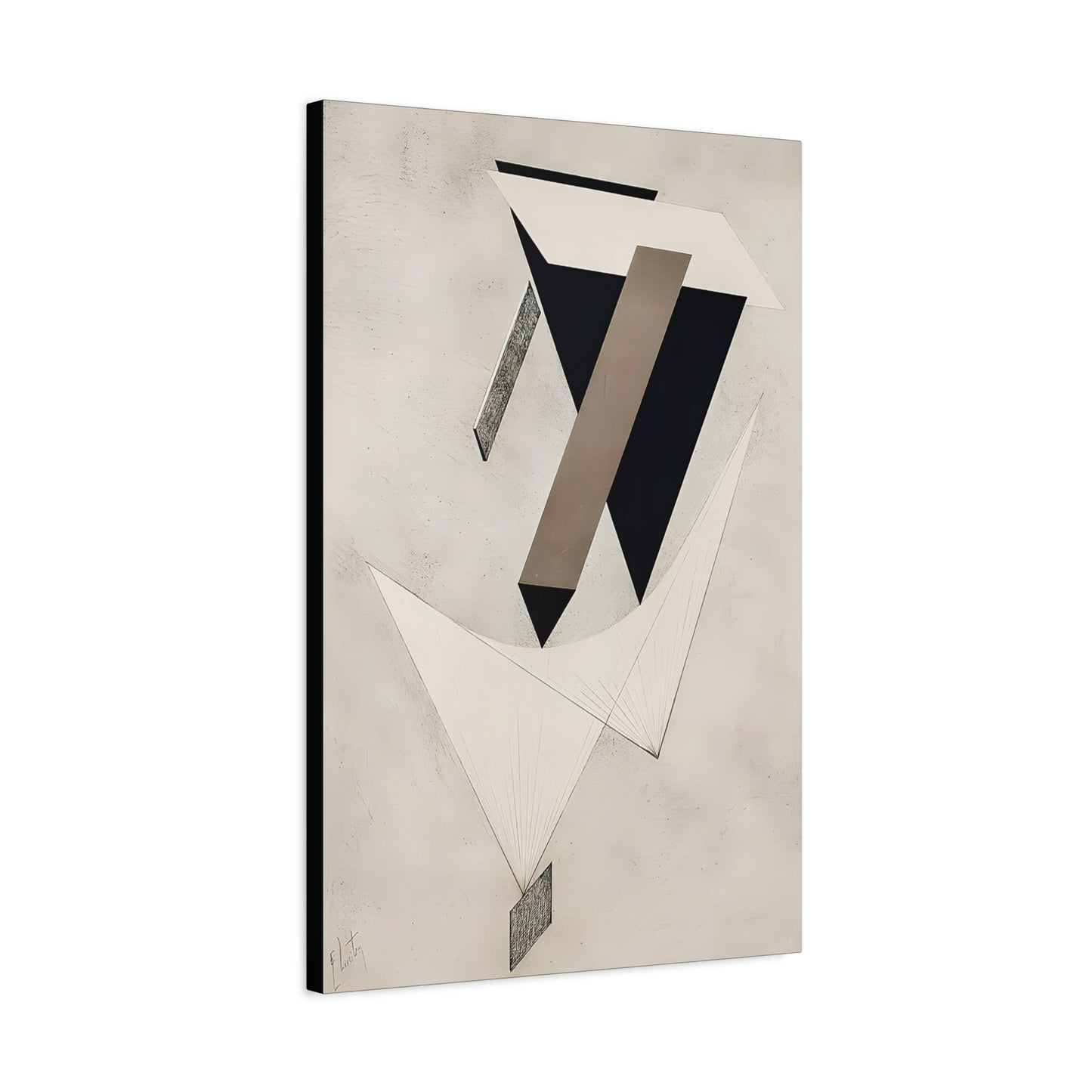 Kestnermappe Proun, Rob. Levnis and Chapman GmbH Hannover #4 (1923)  by El Lissitzky / Reproduction Fine Art sur Toile / 3.2 cm - 1.25 inch