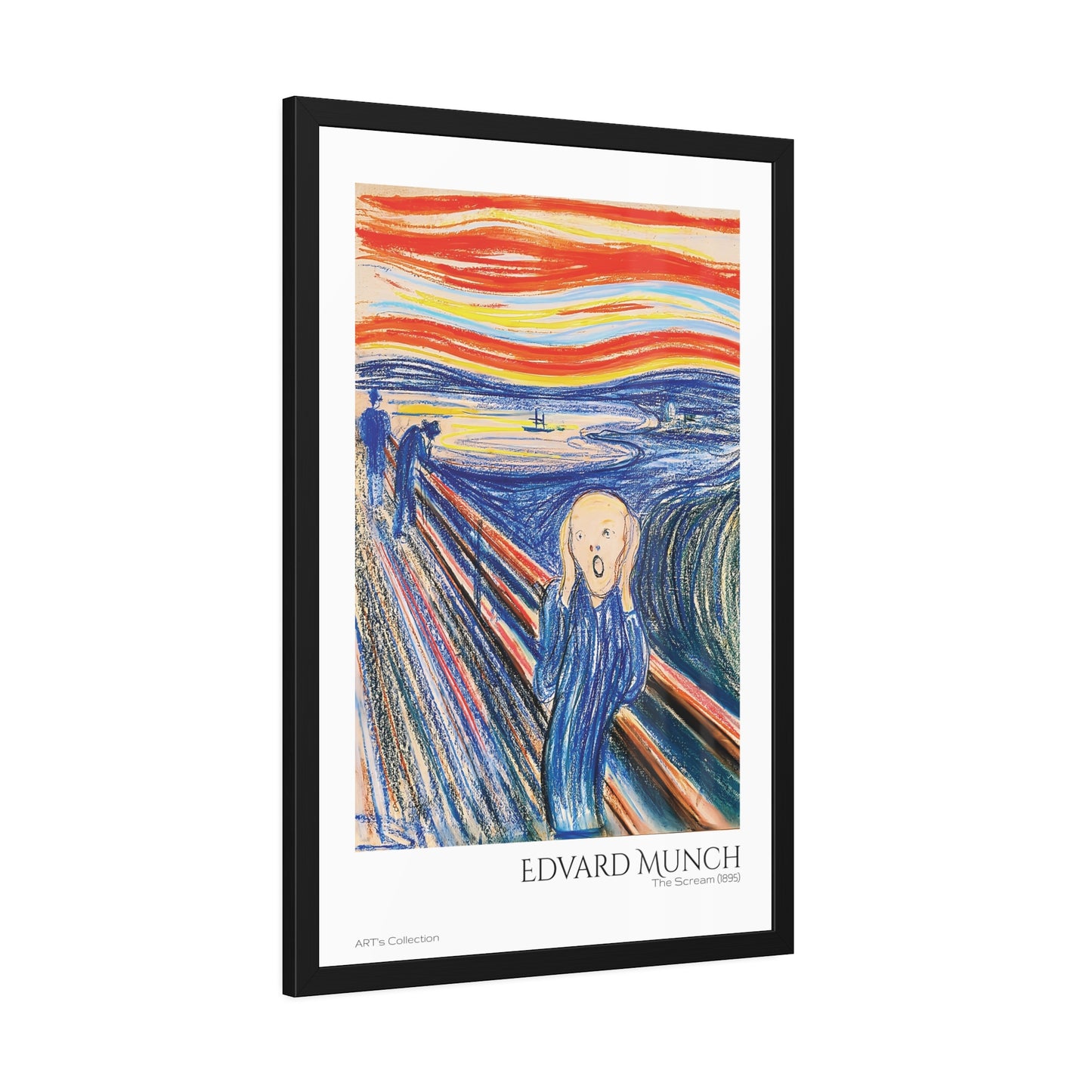The Scream (1895) color version by Edvard Munch / Affiche Encadrée série ART's Collection