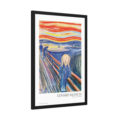 The Scream (1895) color version by Edvard Munch / Affiche Encadrée série ART's Collection