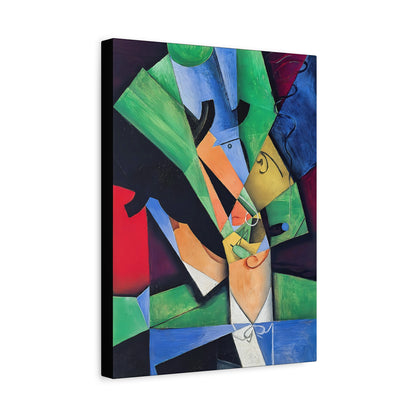 The Smoker (1913) by Juan Gris / Reproduction Fine Art sur Toile / Flanc Large Epaisseur 3.2 cm - 1.25 inch