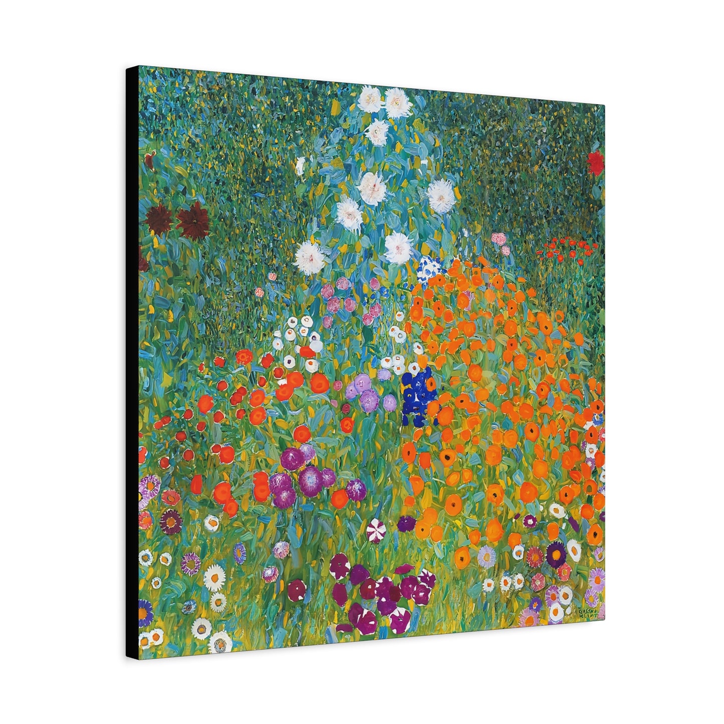 Cottage Garden (1905-1907) by Gustav Klimt / Reproduction Fine Art sur Toile / Flanc Large Epaisseur 3.2 cm - 1.25 inch