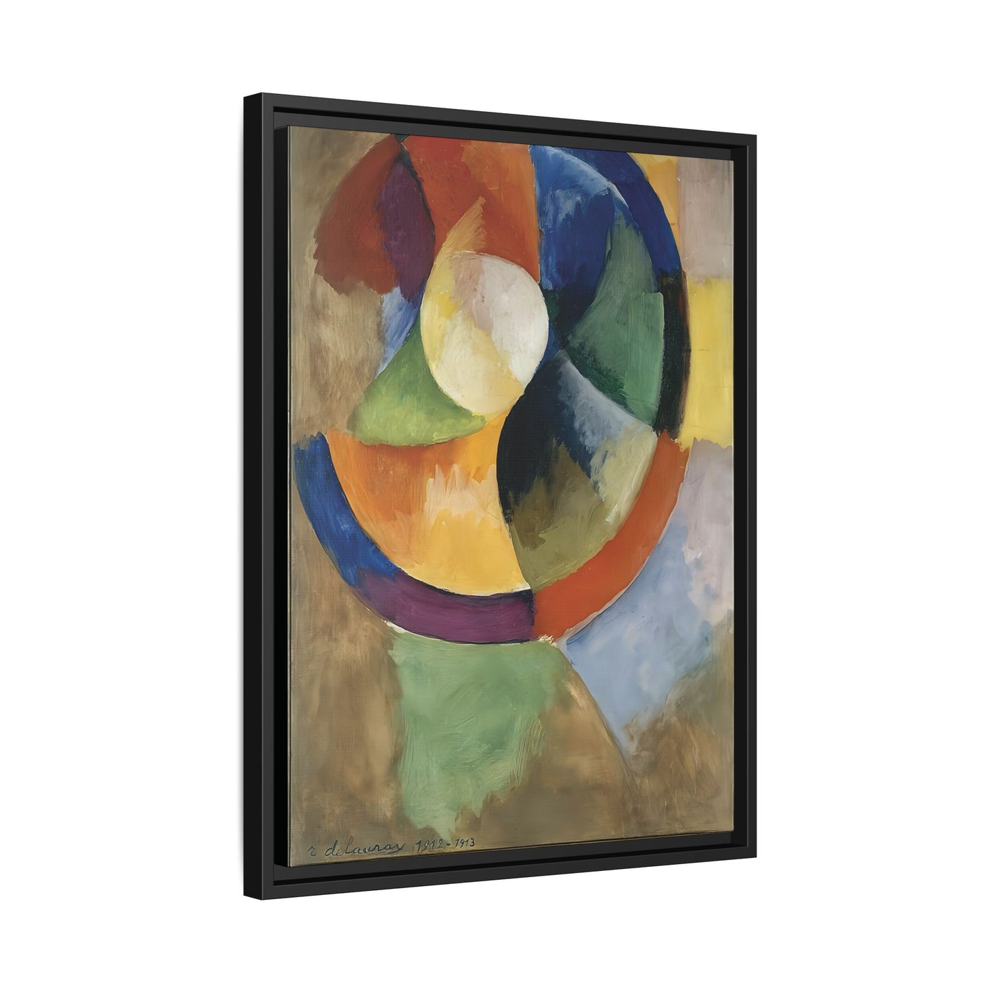 Formes circulaires, Soleil Numéro 2 (1912-13)  by Robert Delaunay  / Toile encadrée sur caisse américaine