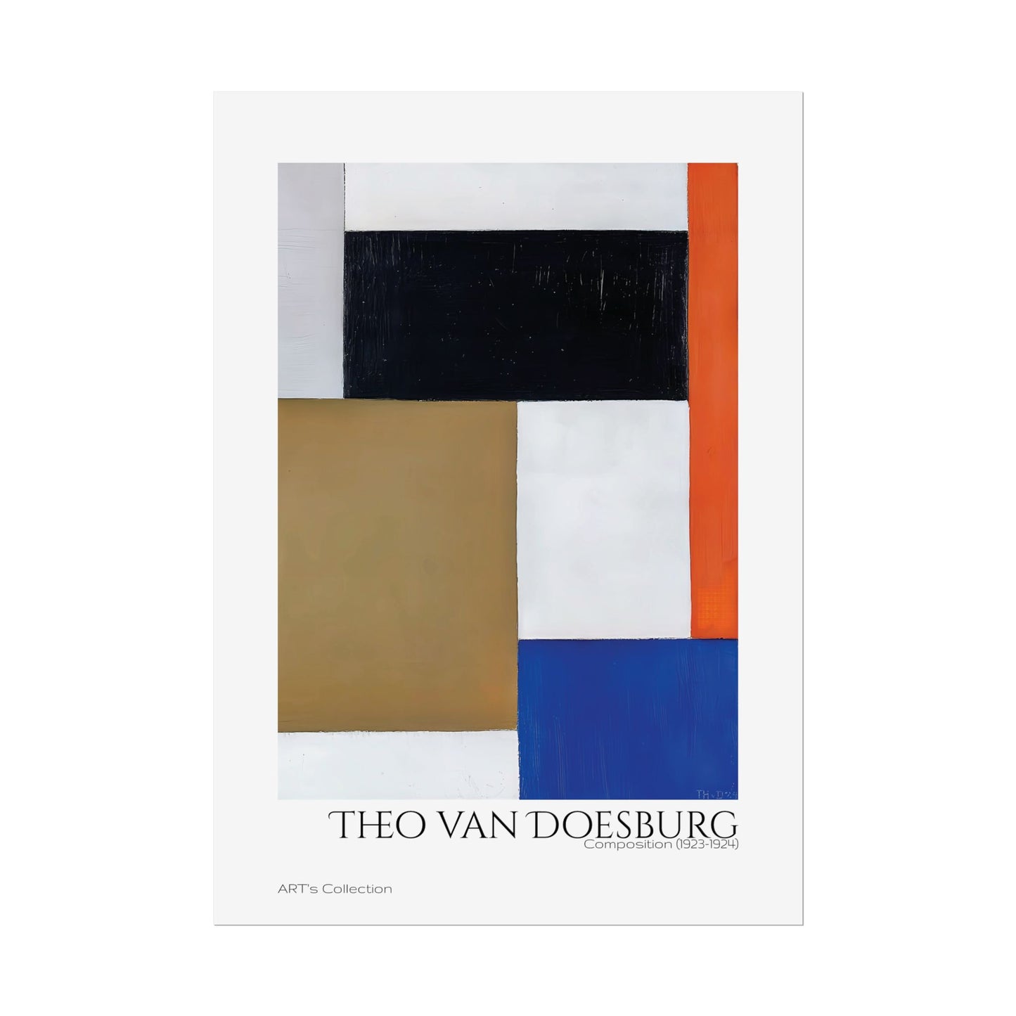 Composition (1923-1924) by Theo van Doesburg  / Affiche imprimée - Série ART's Collection