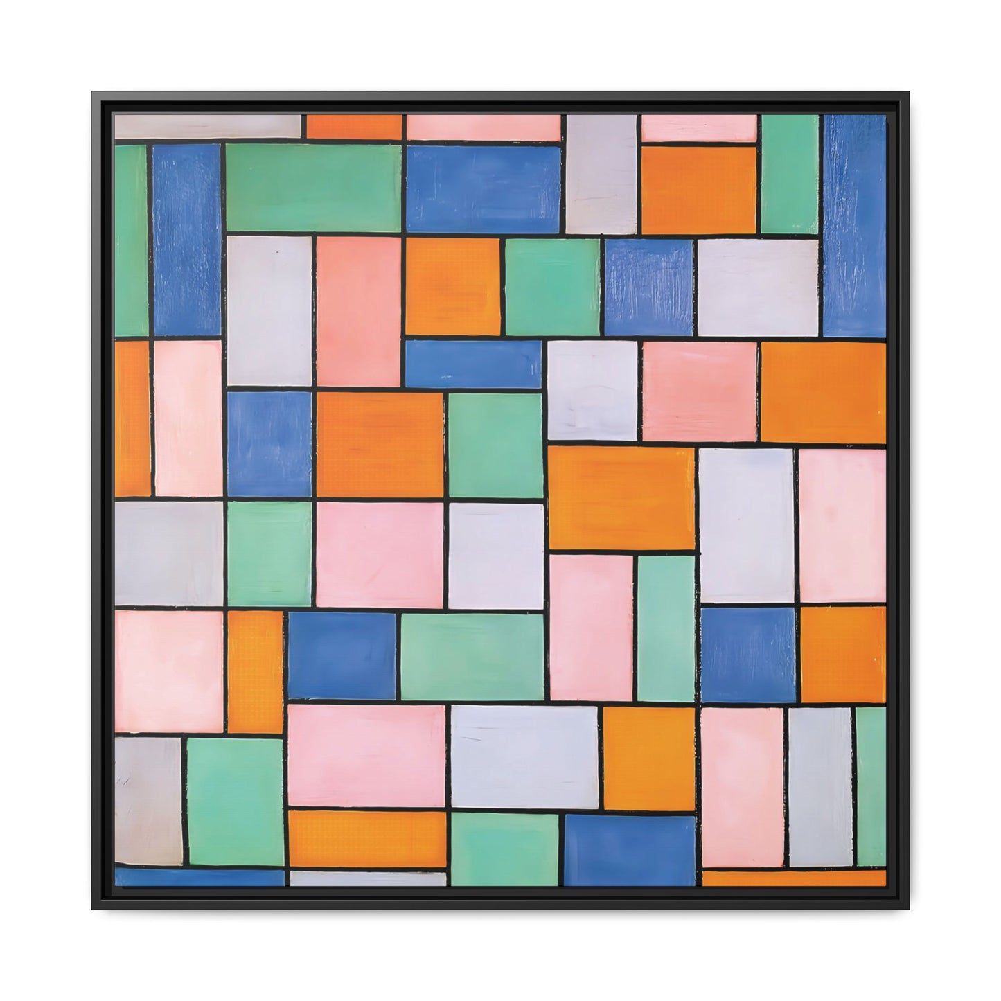 Composition in dissonances (1919) by Theo van Doesburg  / Toile encadrée sur caisse américaine