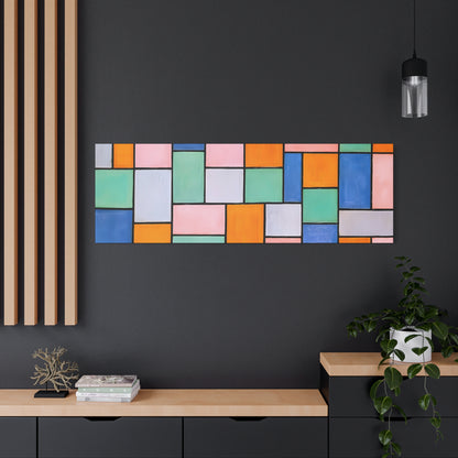 Composition in dissonances (1919) by Theo van Doesburg  / Reproduction Fine Art sur Toile / Epaisseur 3.2 cm - 1.25 inch