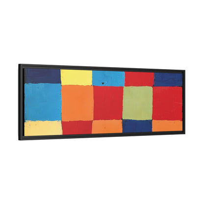 Color chart Qu1 (1930) by Paul Klee / Toile encadrée sur caisse américaine