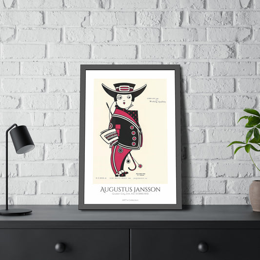 Queen City Ink, Ad. 33 (1890-1913) by Augustus Jansson  / Affiche Encadrée série ART's Collection