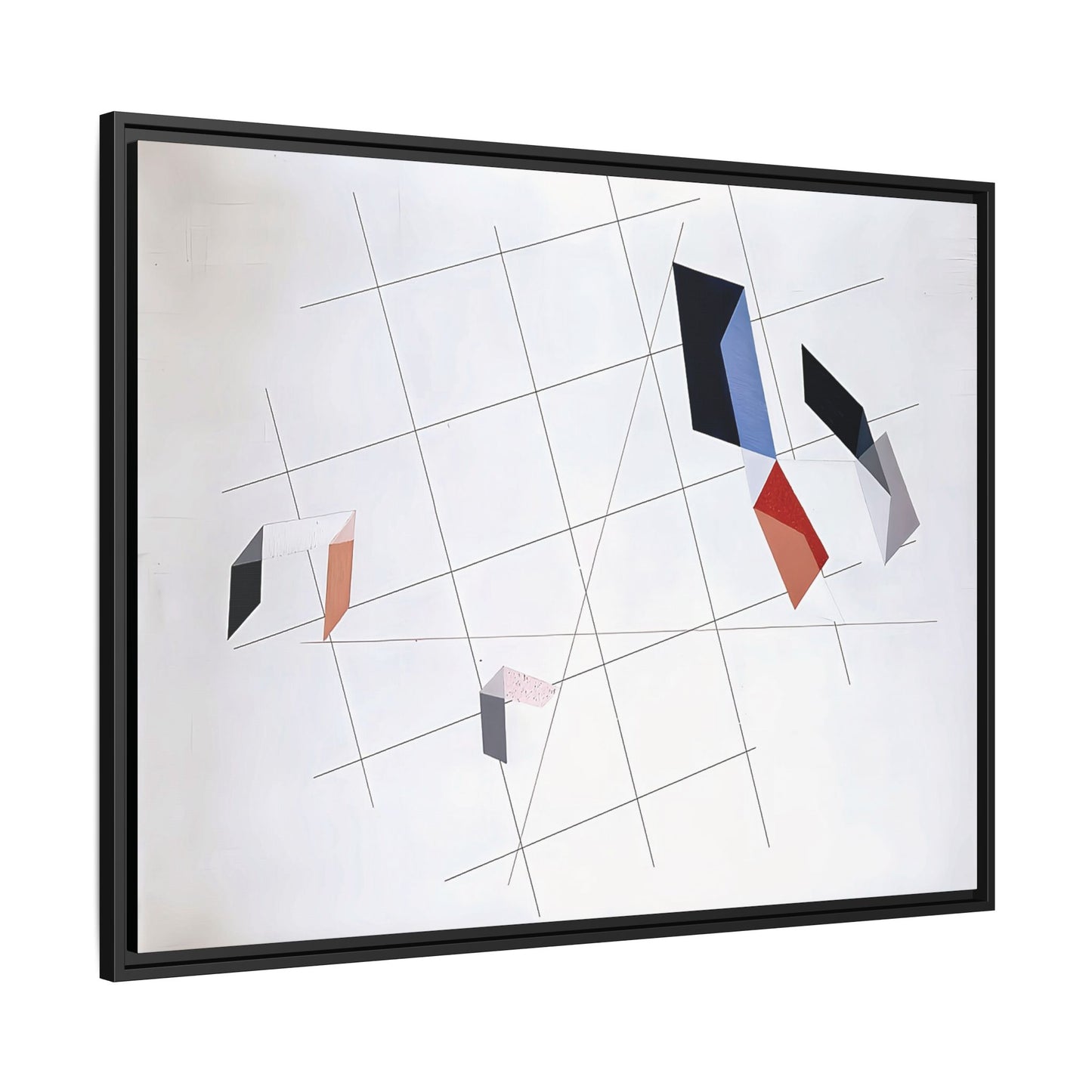 L IV (1936) by László Moholy-Nagy  / Toile encadrée sur caisse américaine