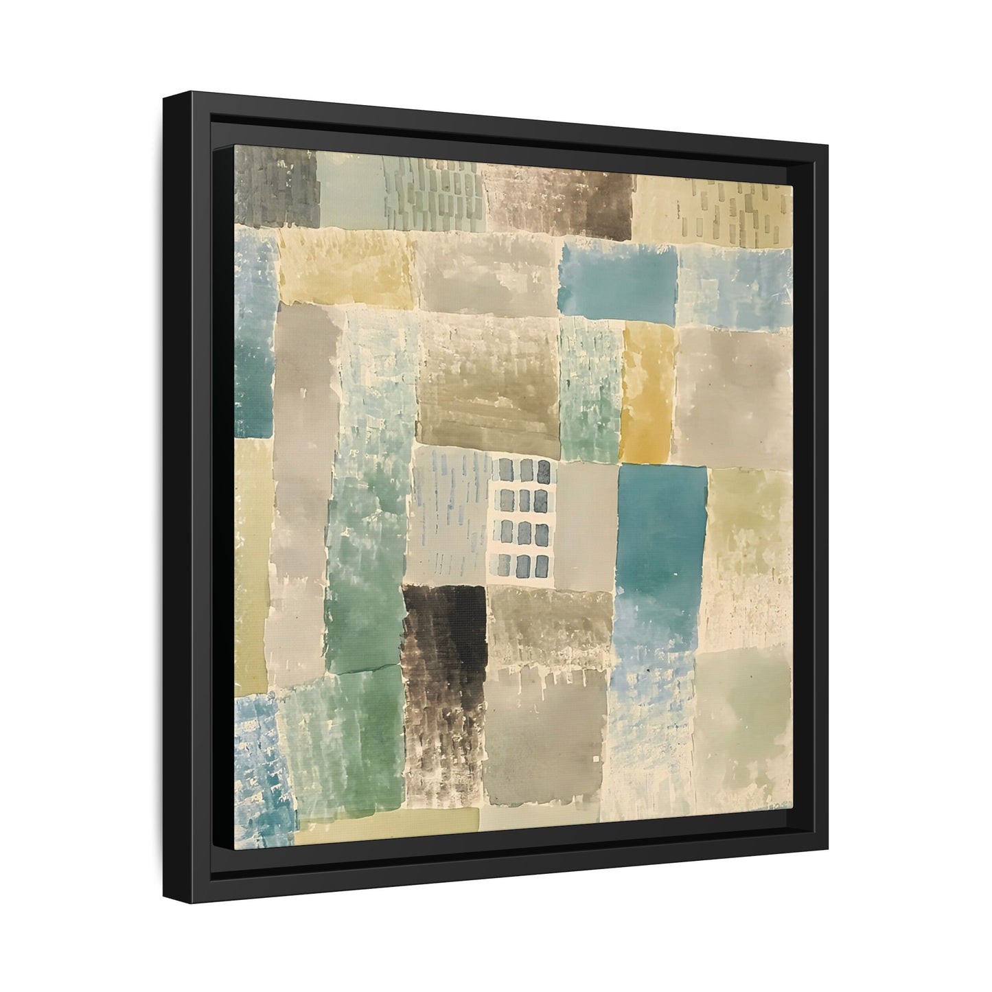 First house of a settlement (1926) by Paul Klee / Toile encadrée sur caisse américaine