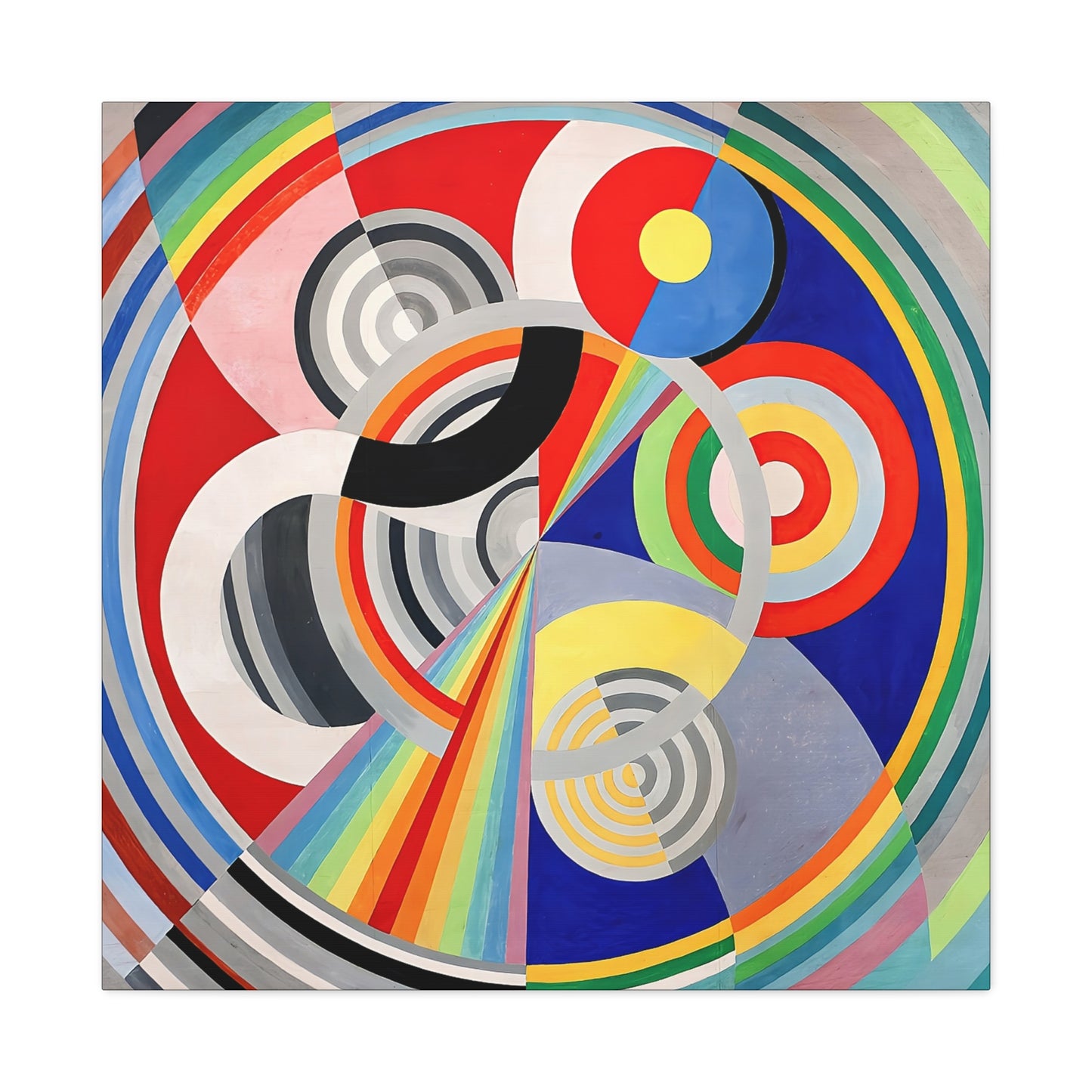 Rythme numéro 1 (1938) by Robert Delaunay / Reproduction Fine Art sur Toile / Large Epaisseur 3.2 cm - 1.25 inch