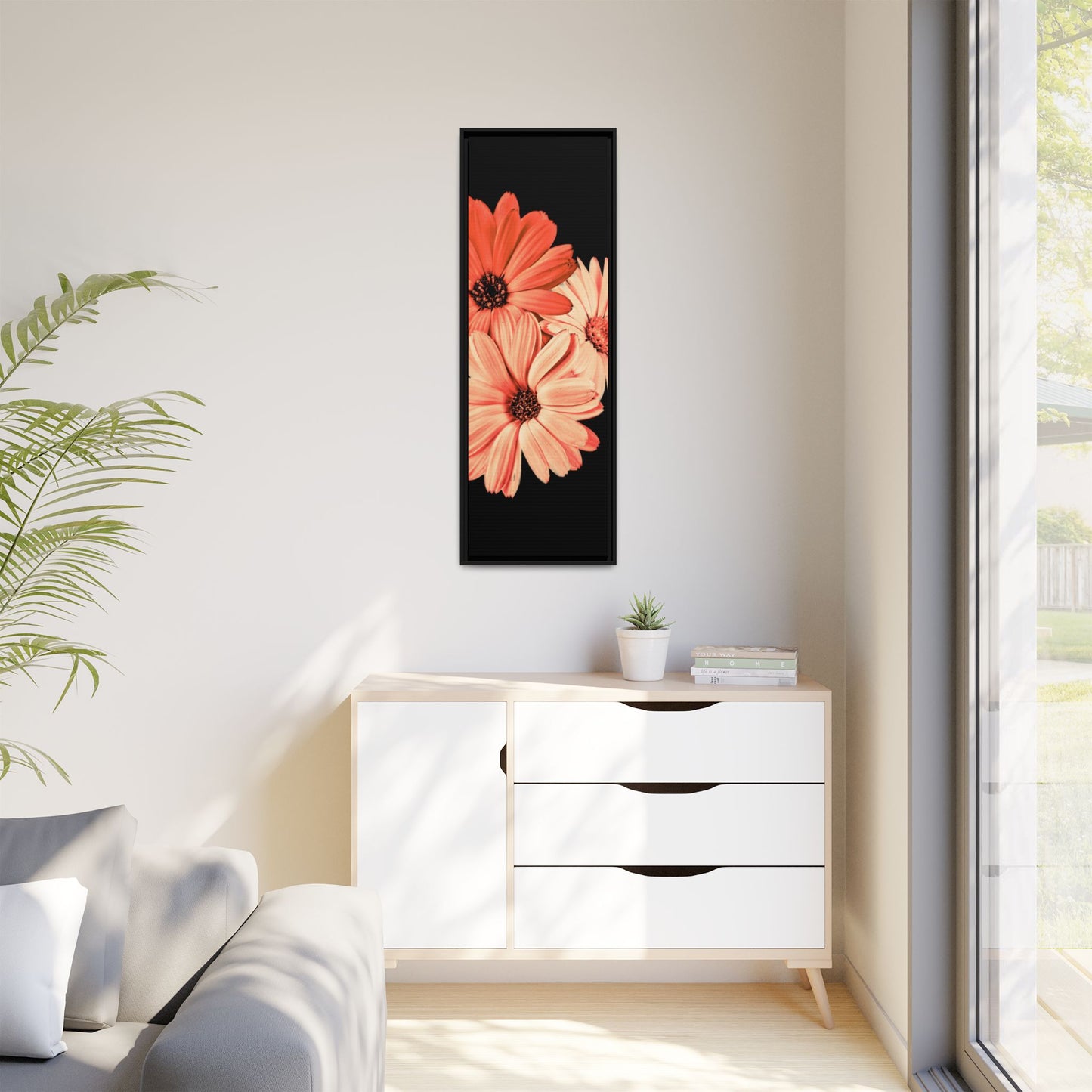 Collection Signature "FLORAL Numéro 6" sur Toile encadrée avec caisse américaine