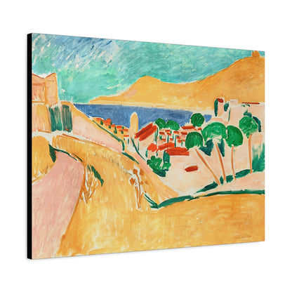 Collioure en août (autour de 1911) by Henri Matisse / Reproduction Fine Art sur Toile / Flanc Large Epaisseur 3.2 cm - 1.25 inch