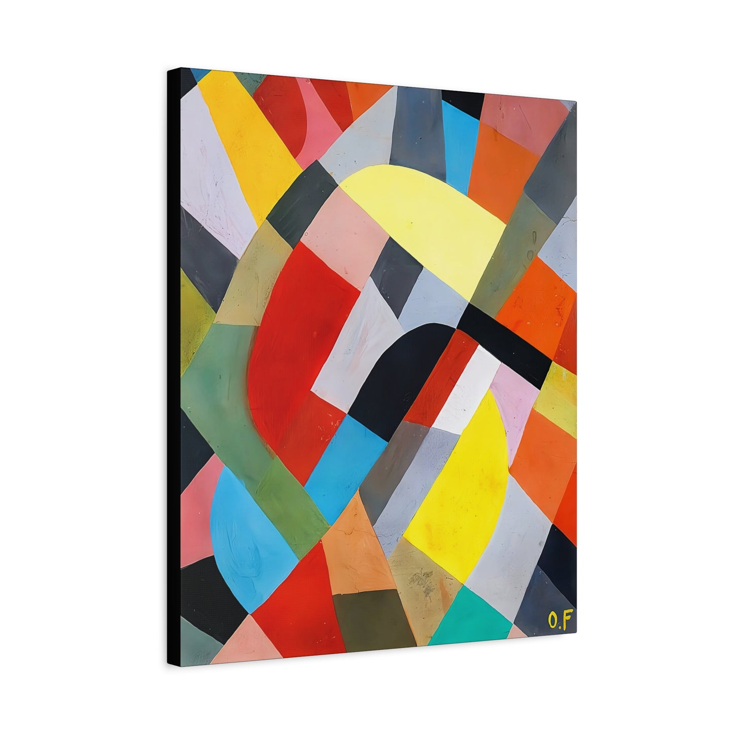 Composition Abstraite (1936-38)  by Otto Freundlich  / Reproduction Fine Art sur Toile /  Epaisseur 3.2 cm - 1.25 inch