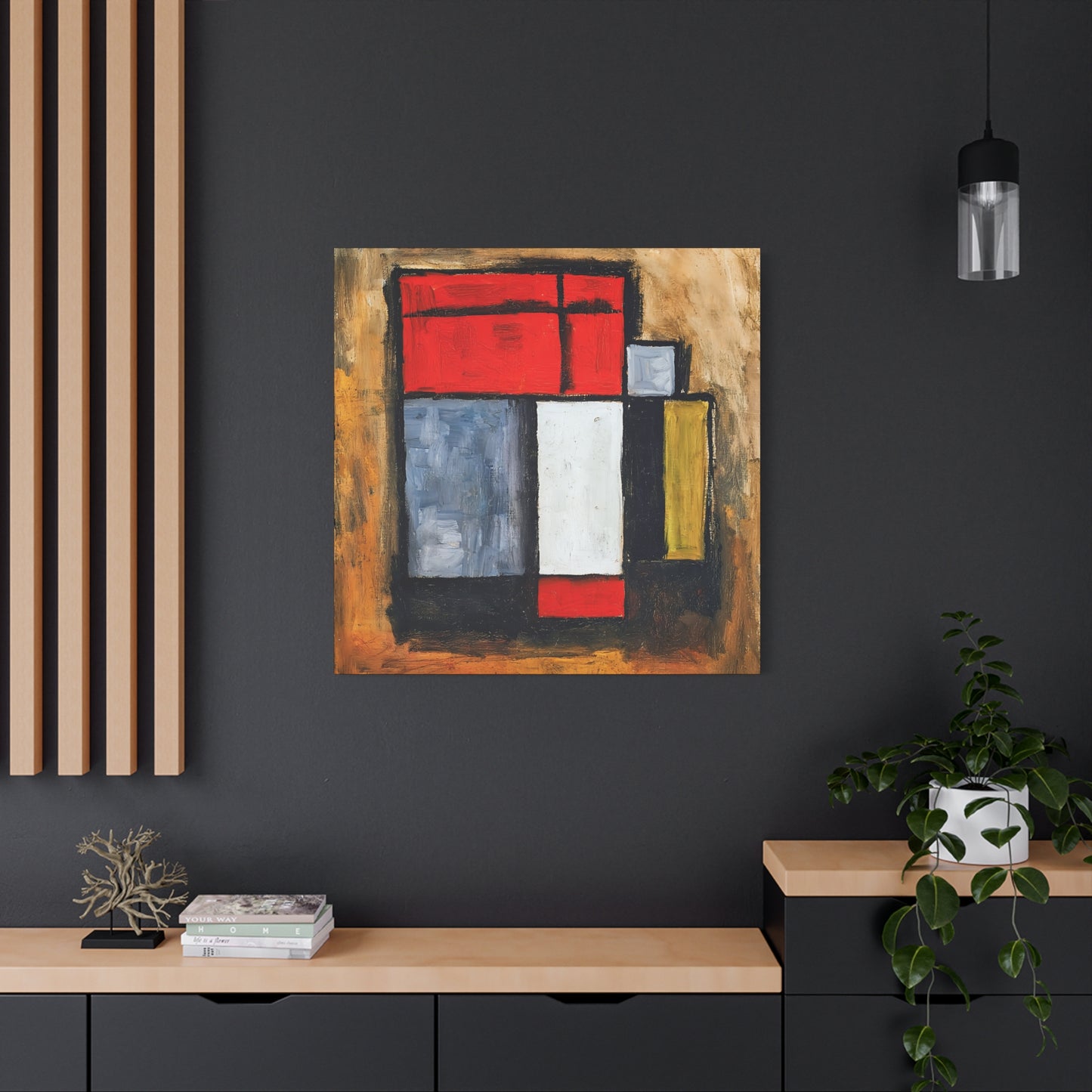 Formas abstractas (1929) by Joaquín Torres-García / Reproduction Fine Art sur Toile /  Epaisseur 3.2 cm - 1.25 inch