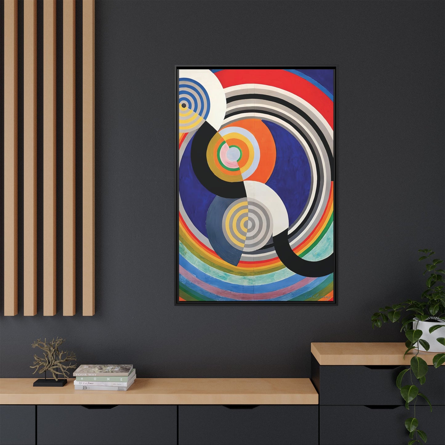 Rythme Numéro 2 (1938) by Robert Delaunay  / Toile encadrée sur caisse américaine