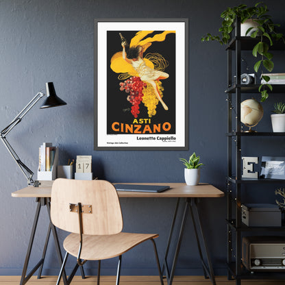 Asti Cinzano (1910) by Leonetto Cappiello / Affiche Encadrée Série Vintage Ads Collection