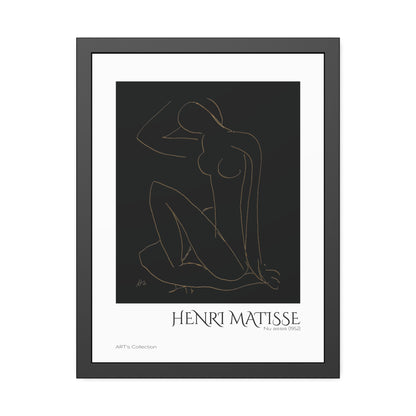 Nu assis (1952) by Henri Matisse version imposition / Affiche Encadrée série ART's Collection