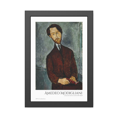 Léopold Zborowski (1911-1920) by Amedeo Modigliani  / Affiche Encadrée série ART's Collection