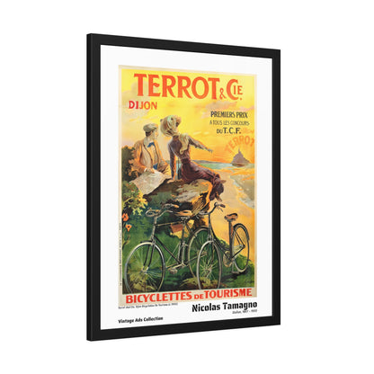 Terrot And Cie. Dijon Bicyclettes De Tourisme (c.1900) by Nicolas Tamagno / Affiche Encadrée Série Vintage Ads Collection