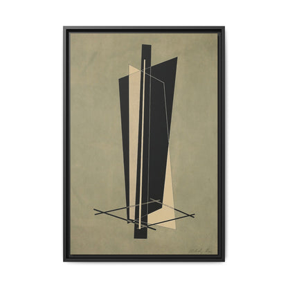 Kestnermappe - Komposition - One Plate P. 123 (1922-23)  by László Moholy-Nagy  / Toile encadrée sur caisse américaine