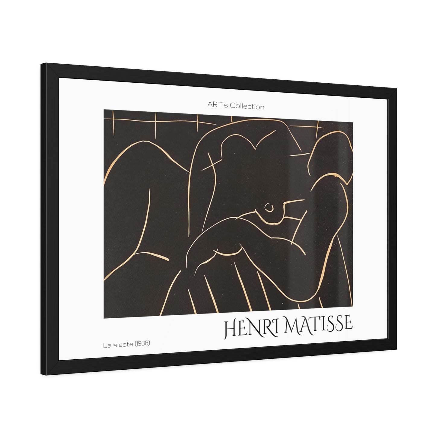 La sieste (1938) by Henry Matisse  / Affiche Encadrée série ART's Collection
