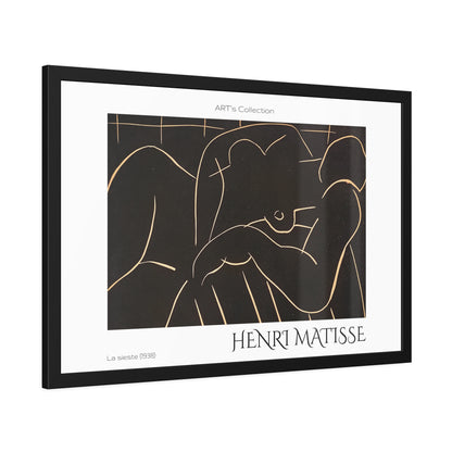 La sieste (1938) by Henry Matisse  / Affiche Encadrée série ART's Collection