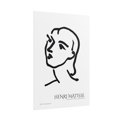 Nadia aux cheveux lisses (1948) by Henri Matisse / Affiche imprimée - Série ART's Collection