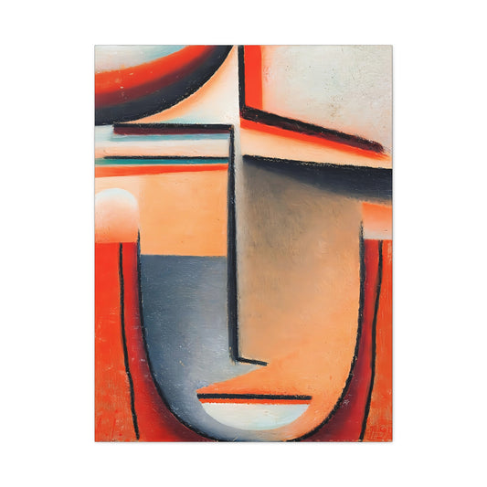 Abstract Head - Tragic (1928) by Alexej von Jawlensky / Reproduction Fine Art sur Toile /  Epaisseur 3.2 cm - 1.25 inch