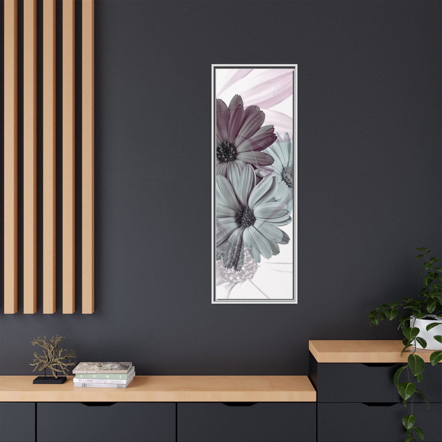 Collection Signature "FLORAL Numéro 15" sur Toile encadrée avec caisse américaine