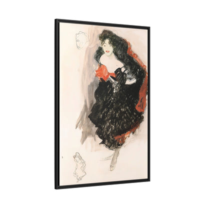 Study for Judith II (ca 1908) by Gustav Klimt / Toile encadrée sur caisse américaine