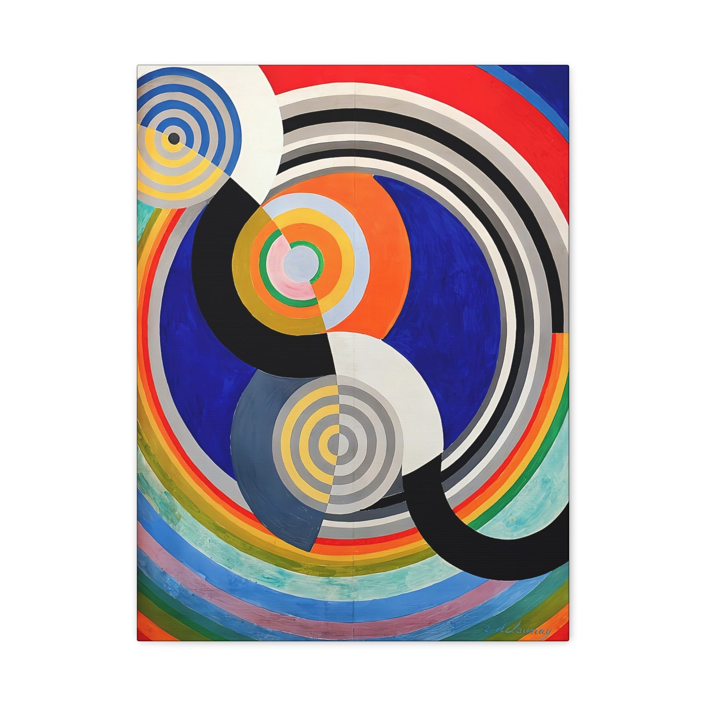Rythme numéro 2 (1938)  by Robert Delaunay / Reproduction Fine Art sur Toile / Epaisseur 3,2cm - 1'25 po