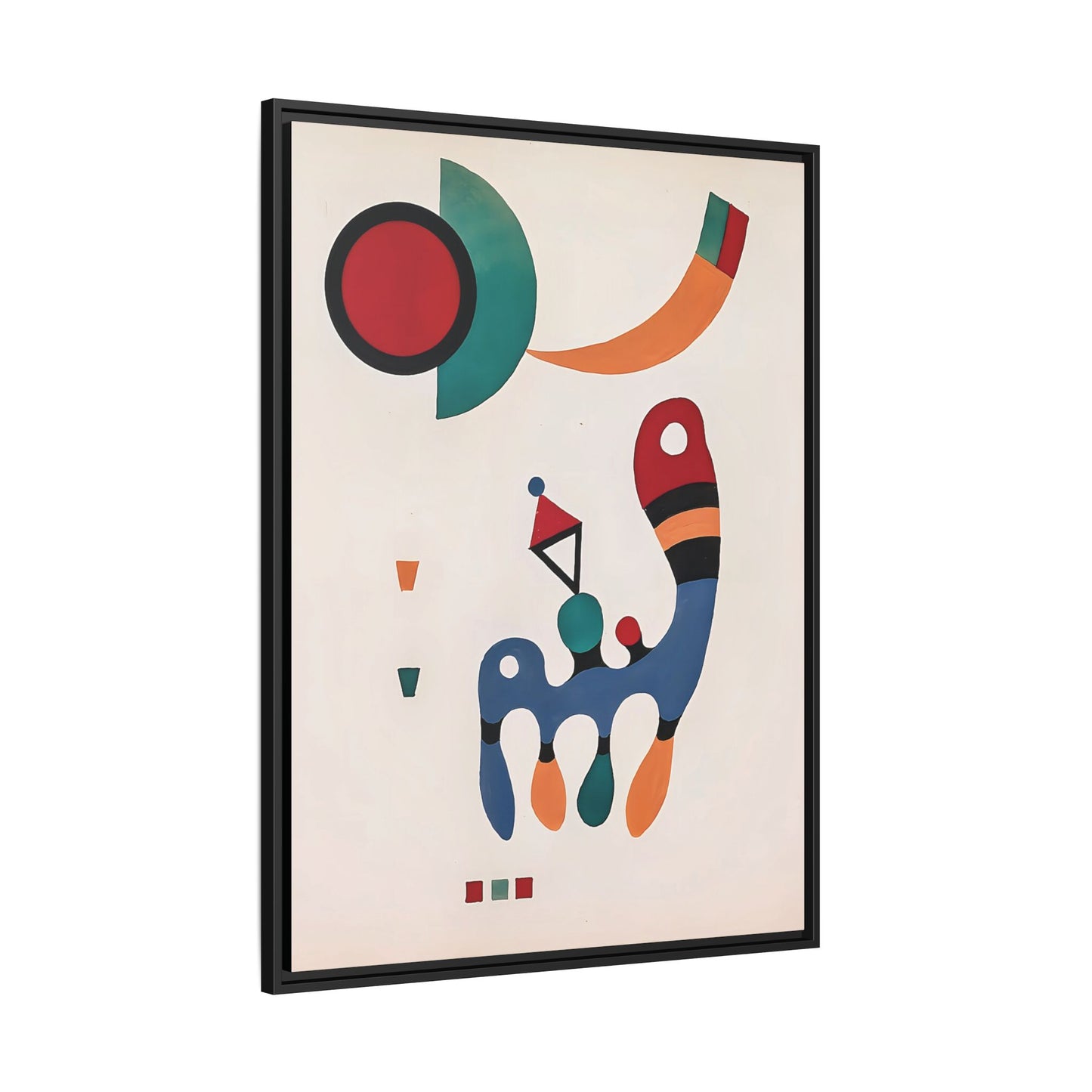 11 Tableaux et 7 Poèmes (1945) by Wassily Kandinsky / Toile encadrée sur caisse américaine